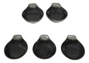Pack Of 5 Charcoal Grey Tone Hakumu Small Ponzu Miso Soup Bowls With Handle 5oz