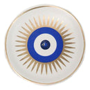 Wicca Metaphysical Blue All Seeing Eye of Providence Round Incense Holder Dish