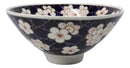 White Ume Plum Flowers Ceramic Ramen Bowl Soup Spoon Chopsticks And Rest Set