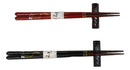 Cherry Brown And Black Moon Rabbits Set of 2 Chopsticks And Wooden Rests Set