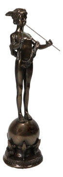 Greek God of The Forest Shepherds and Nature Pan of Rohallion W/ Flutes Figurine
