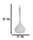 Pack of 6 Melamine Yukino Hana Soup Gravy Stew Ladle Soup Spoons With Notch 8"L