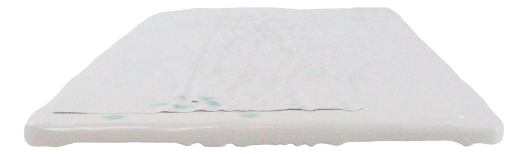 Set Of 4 Modern Yukino Hana Snowflakes Melamine Large Serving Platters 16" Long