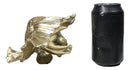 Auspicious Realistic Goldfish Gold Fish Sculpture 8"L Nautical Marine Decor