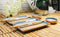 Ao Nagashi Porcelain Sushi Plates Sauce Dishes Chopsticks Dinnerware Set For 2
