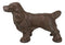 Rustic Cast Iron Metal Whimsical Cocker Spaniel Puppy Dog Standing Figurine