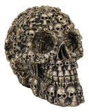 Ossuary Morphing Ghost Whisper Boneyard Skeletons Faux Brass Skull Figurine