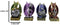 Set of 4 Fantasy Metallic Colorful Miniature Alchemy Battle Dragons Figurines