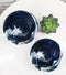 Set Of 4 Blue Japanese Hokusai Great Wave Porcelain Soup Rice Dessert Bowls 11oz