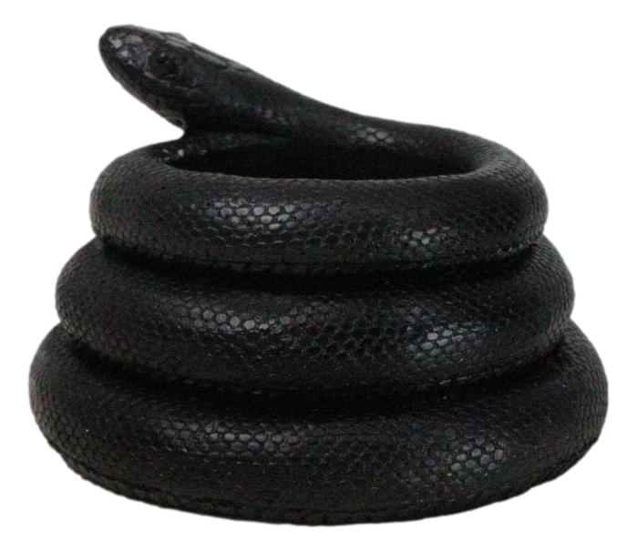 Pack Of 2 Witchcraft Dark Magic Black Coiled Snake Tea Light Votive Candleholder