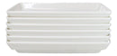 Pack Of 6 White Neta Zara Sushi Case Sashimi Plates With Drip Holes 8.5" By 5"