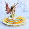 Ebros Sunflower Fairy Jewelry Dish Statue Forest Nymph Soap Dish Figurine 6" Long