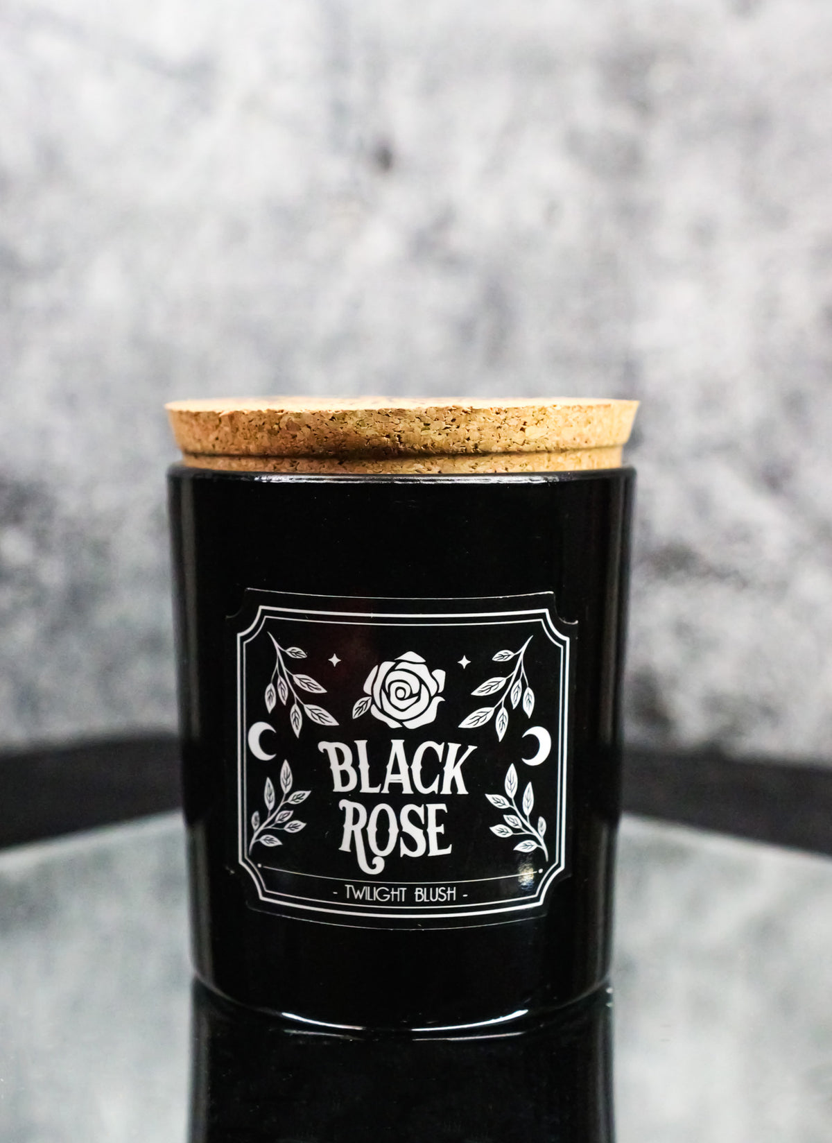 Wicca Midnight Ritual Black Rose Twilight Blush Pillar Candle Home Fragrance