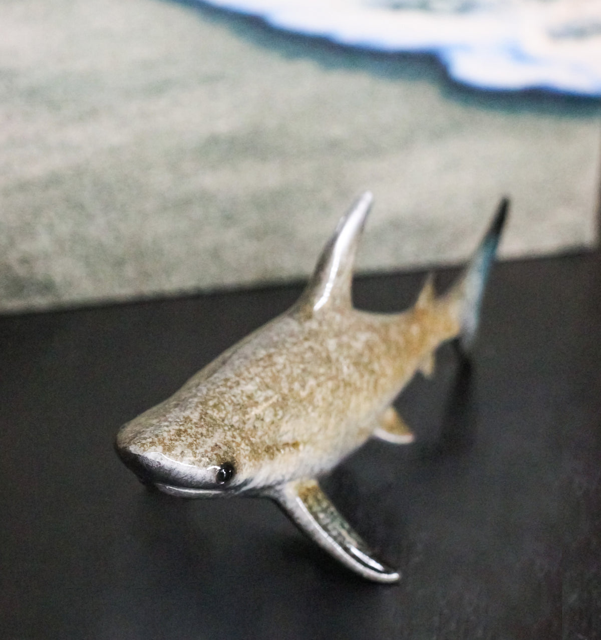 Marine Wildlife Apex Predator of The Deep Great White Shark Swimming Figurine