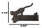 Cast Iron Whimsical Hungry Kitty Cat Chasing 2 Mice Wall Decor Welcome Sign