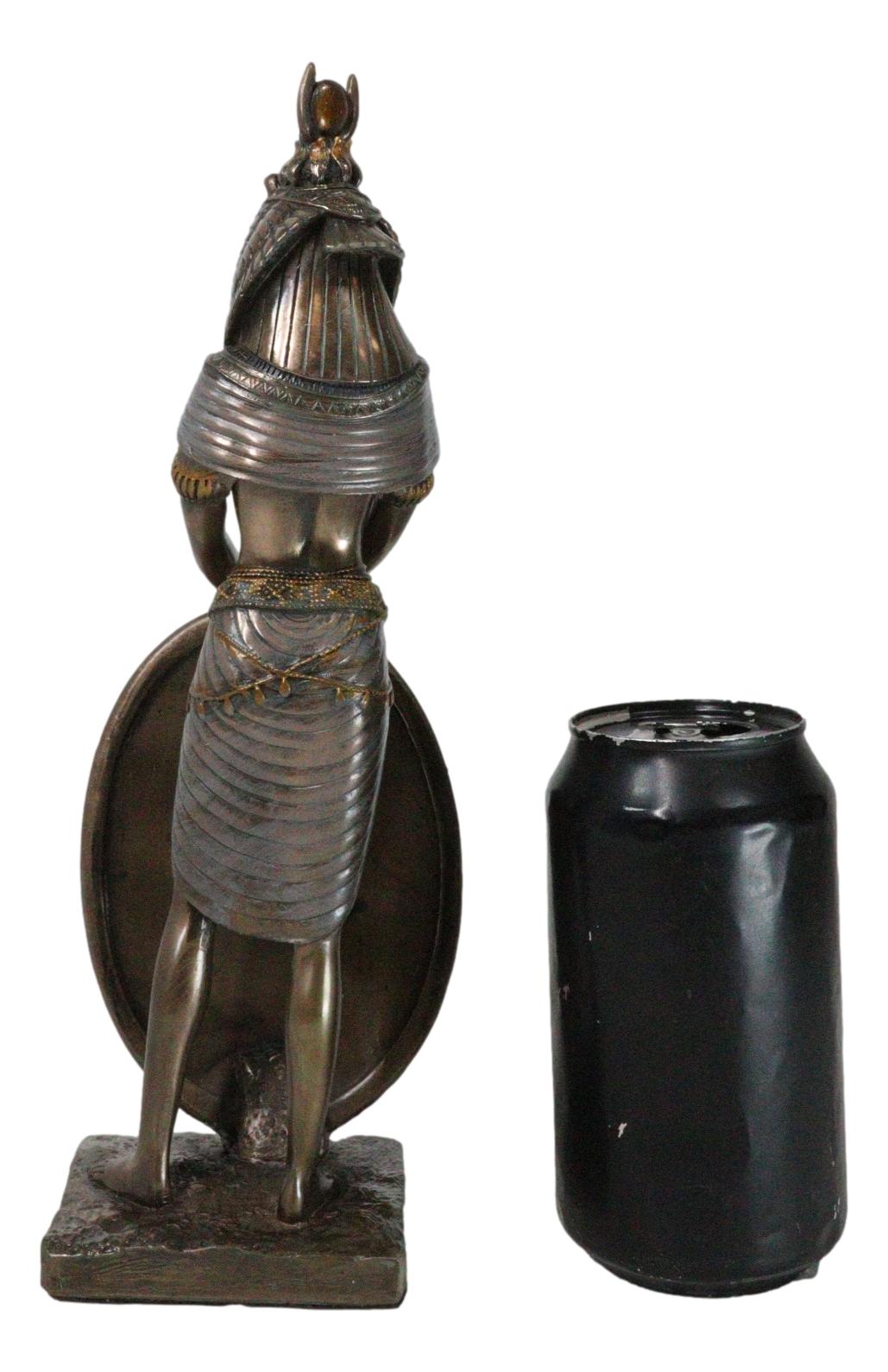 Ebros Standing Isis Statue Egyptian Goddess Bronze Finish Figurine