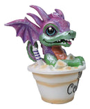 Ruth Thompson Artisan Iced Coffee With Sarah Wyrmling Dragon In Cup Figurine