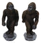 Set of 2 Forest Mythical Creature Sasquatch Bigfoot Cryptid Apes Figurines