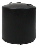 Set of 2 Gothic Vampire Blood Black Unscented Pillar Candles that Bleed Red 3" H