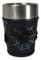 Set Of 4 Gothic Arachnid Black Giant Spider With Webs Shooter Shot Glasses
