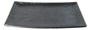 Pack Of 3 Black Tetsu Kesho Porcelain Long Rectangular Serving Platter 15"X8.5
