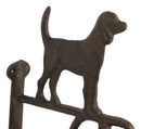 Cast Iron Rustic Vintage Western Puppy Dog Door Wall Dinner Yard Farm Bell Decor
