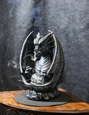 Smoke Fire Breathing Guardian Stone Dragon Backflow Incense Cone Burner Figurine