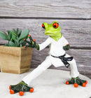 Toad Chop Karate Kid Black Belt Green Frog Martial Arts Warrior Figurine