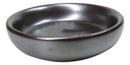 Pack Of 6 Ceramic Tetsu Kesho Black Soy Sauce Oil Condiment Round Dishes Bowls