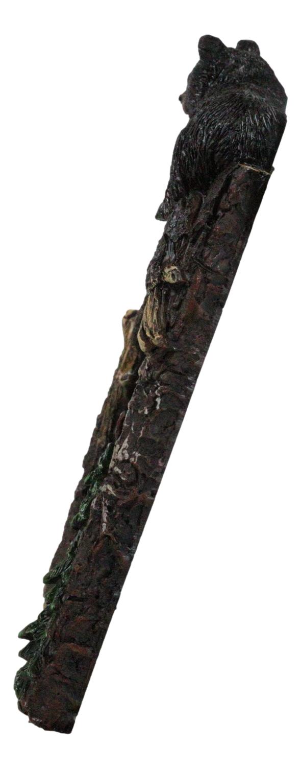 Set of 2 Rustic Forest Black Bears Climbing Tree Double Receptacle Outlet Covers