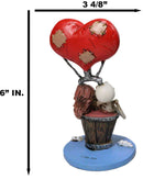 Day Of The Dead Skeleton Couple In Hot Air Balloon Love Will Lift Us Up Figurine