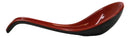 Contemporary Red Black Melamine Asian Soup Spoons With Ladle Hook Pack Of 6 Set