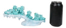 Winter Wonderland Ice Blue Baby Dragons On Frozen Bridge Glacier Rock Figurine