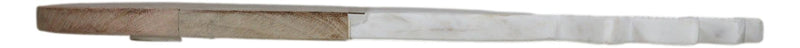 White Marble And Mango Wood Pineapple Cheese Board Cutting Tray With Gold Inlay