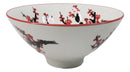 Pink Sakura Ceramic Ramen Rice Bowl With Soup Spoon Chopsticks And Rest Set