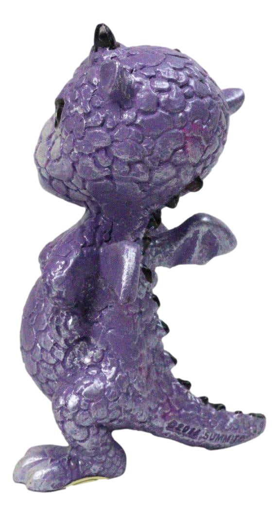Ebros Gift Purple Surly Dragon with Attitude Fantasy Figurine