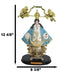 Our Lady of San Juan De Los Lagos Golden Crown And Angels Regal Blue Figurine