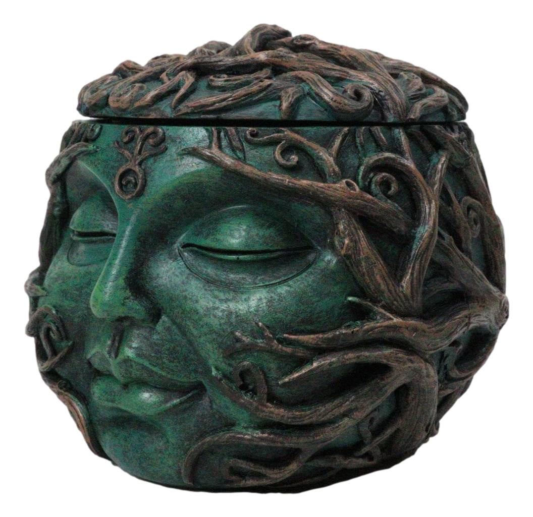Wiccan Gaia Earth Goddess Mother Nature Keepsake Trinket Box Figurine