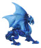 Ancient Guardian Blue Water Elemental Ice Frozen Azure Dragon Prowling Figurine