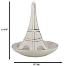 Pretty France Paris Eiffel Tower Decorative Ceramic Jewelry And Ring Holder Dish