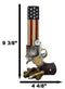 Western American Flag Cowboy Pistol Gun With Bullet Shells Floral Vase Decor