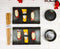 Hakumu Grey Porcelain Sushi Plates Sauce Dishes Chopsticks Dinnerware Set For 2