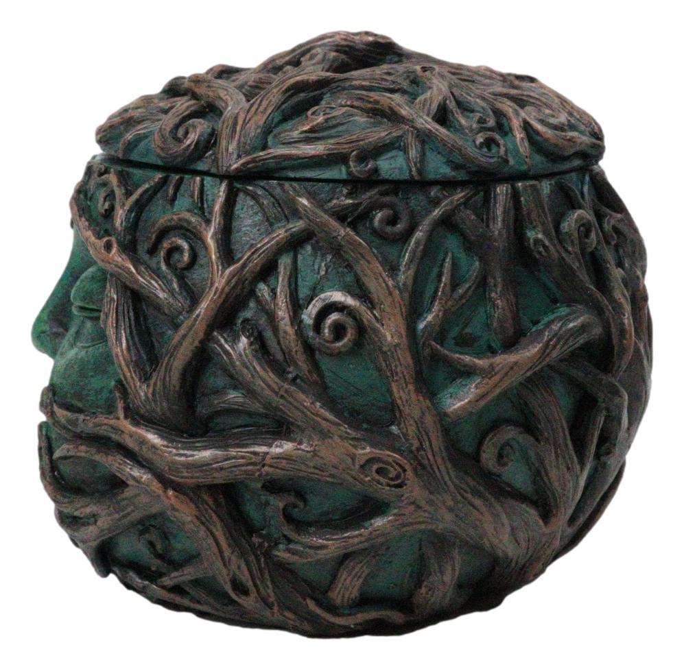 Wiccan Gaia Earth Goddess Mother Nature Keepsake Trinket Box Figurine