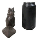 Rustic Cast Iron Standing Chipmunk Squirrel with Long Tail Door Stopper Wedge