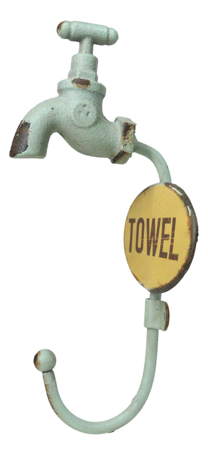 Set Of 2 Cast Iron Vintage Old Fashioned Spigot Faucet Towel Coat Wall Hooks