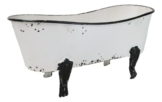 Western Country Rustic Metal Freestanding Bathtub Replica Decor 10"L