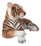 Large Royal Bengal Tiger Resting Gracefully 15.5" Long Statue Home Garden Decor
