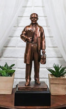 Medical Professional Physician Male Doctor Bronzed Resin Statue With Base Stand