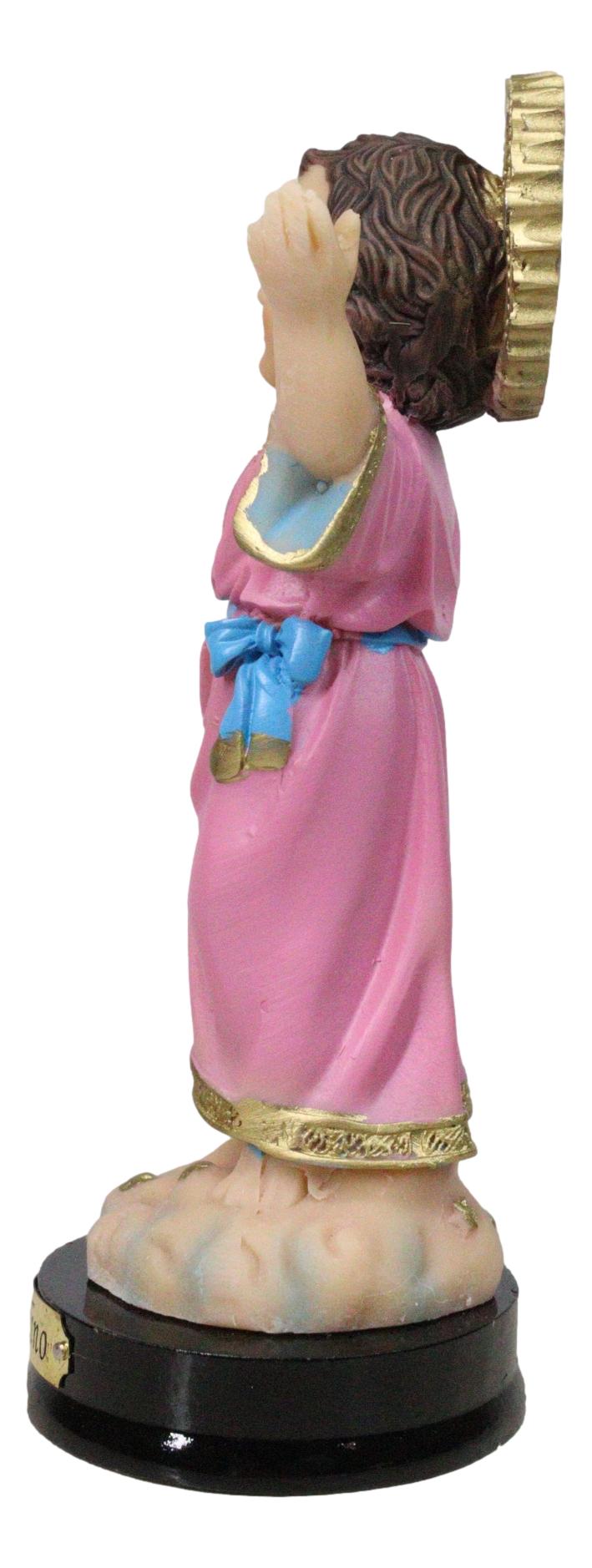 Catholic Christian Santo Nino Divine Child Jesus Christ Figurine With Base 5"H - Ebros Gift