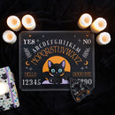 Cute And Creepy Black Bat Winged Cat Spirit Ouija Talking Board With Planchette